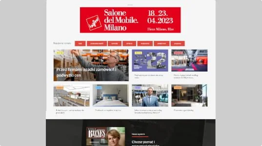 Wzór banneru na portalu BIZNES.meble.pl
