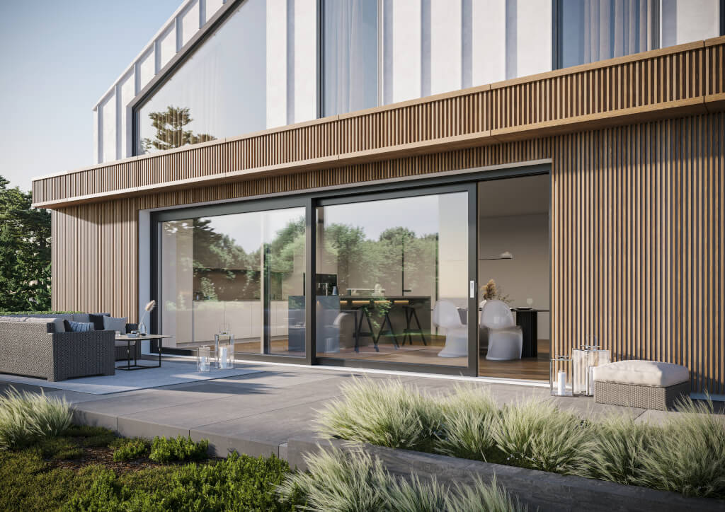 Drzwi unoszono-przesuwne HST Aluplast.