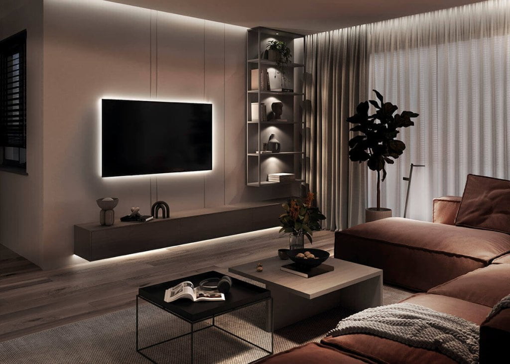 Hafele - oświetlenie Loox 5 w salonie