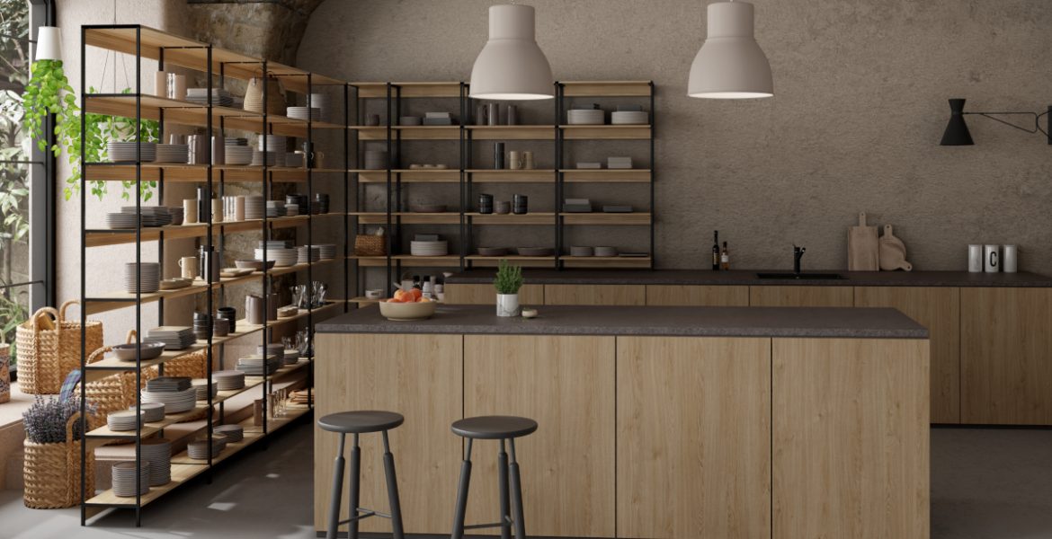 Interprint - dekor Goodwin Oak w kuchni