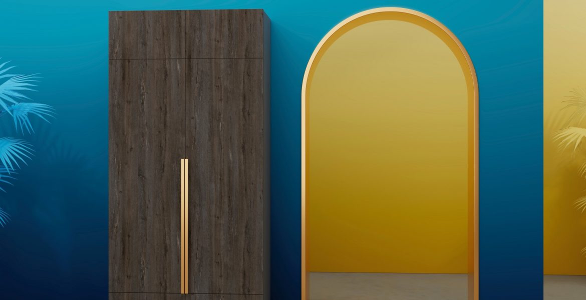 Interprint - dekor Amberg na wizualizacji szafy - miesięcznik i portal informacyjny branży meblarskiej biznes.meble.pl