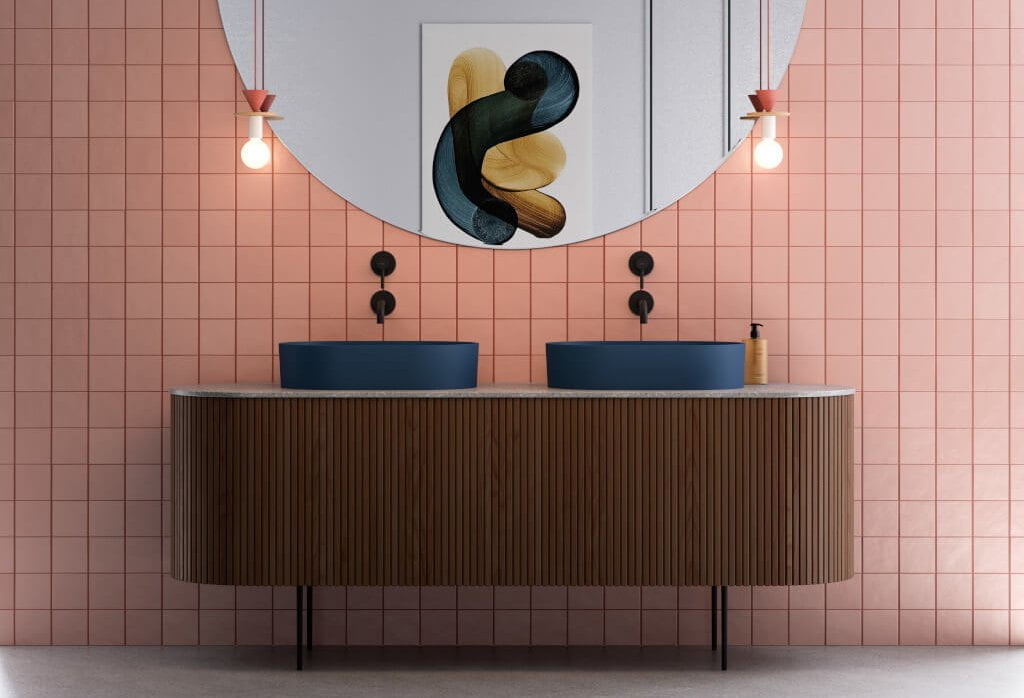 Kolory w łazience: aranżacja z produktami od Omnires.