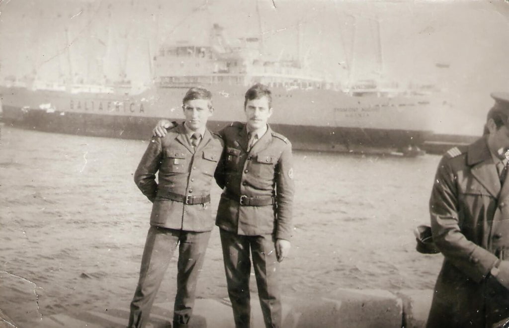 Okres służby wojskowej w Kwidzyniu (Leszek Wójcik – po prawej), 1976-1978.