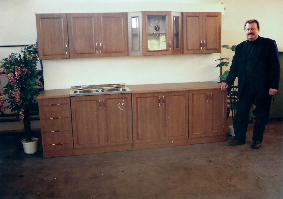 Leszek Wójcik – pierwsze meble kuchenne, 1988 r.
