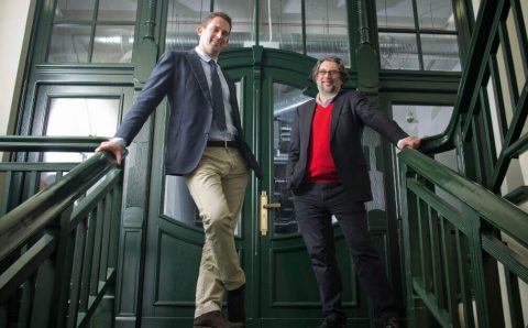 Piotr Voelkel z synem – Piotrem Witem Voelkelem.