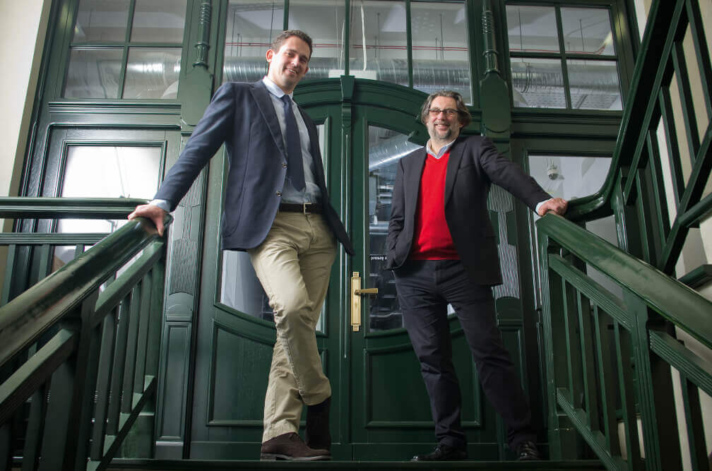 Piotr Voelkel z synem – Piotrem Witem Voelkelem.