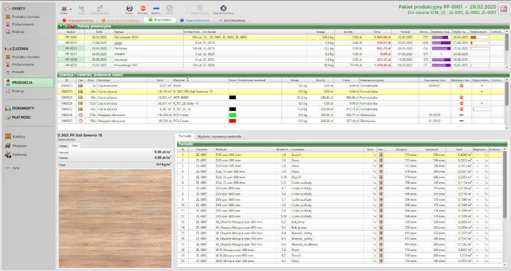 Program Optimik firmy Lignumsoft jest narzędziem do optymalizacji rozkroju płyty meblarskiej, szkła, dłużycy, blachy, tektury, kamiennych arkuszy czy parapetów.