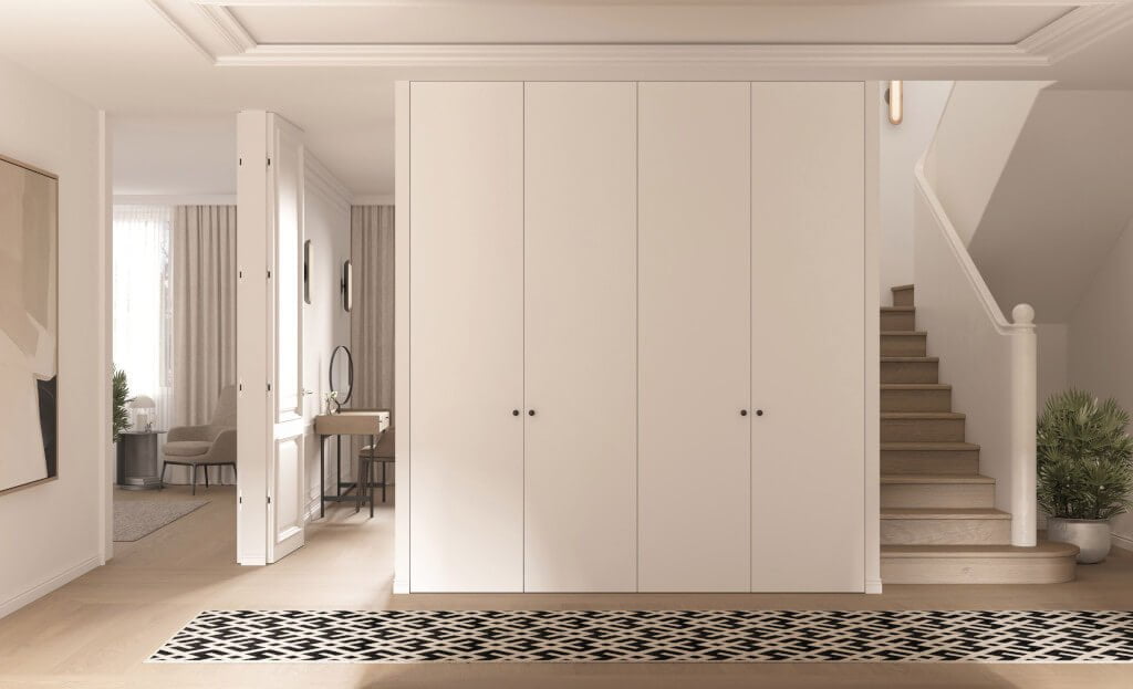 Meble do przedpokoju można zamówić w salonie Komandor, dostępnym na terenie wrocławskiej Galerii Wnętrz Domar.