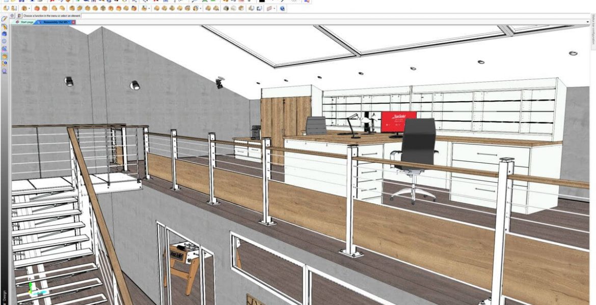 Topsolid Wood - wizualizacja z programu do projektowania mebli CAD-CAM - miesiecznik i portal informacyjny branży meblarskiej biznes.meble.pl