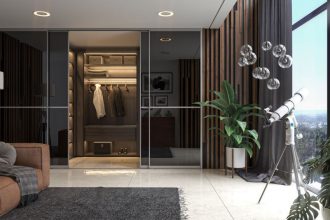 Twin to system marki Laguna Fabryka Okuć służący budowie drzwi przesuwnych ze stabilną, dwustronną rączką.