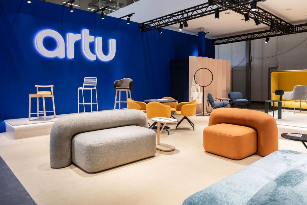 ARTU stoisko firmy na targach Meble Polska 2023.