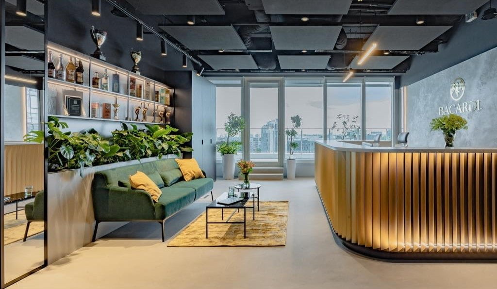 Projekt biura Bacardi powstał z myślą o zrównoważonym rozwoju.