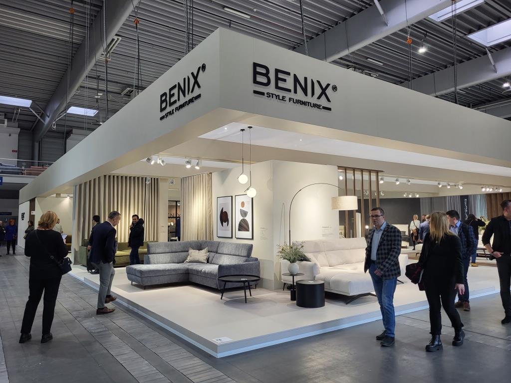 Stoisko firmy Benix na targach Meble Polska 2023, Poznań.