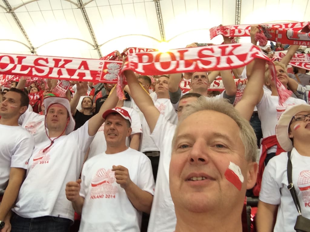 Sport to jedna z największych pasji Dariusza Świątka. Na zdjęciu: inauguracja siatkarskich mistrzostw świata na Stadionie Narodowym w Warszawie (2014 r.).