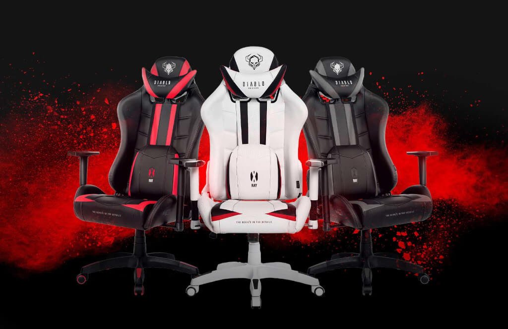 Masywną sylwetkę fotela „Diablo X-Ray” marki Diablo Chairs firmy Domator24.com tworzy pianka HR, dzięki której „X-Ray” jest niezwykle miękki i odporny na wgniecenia.