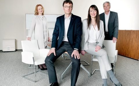 Janusz Mikołajczyk z żoną Anną oraz dziećmi Zuzanną i Maciejem.