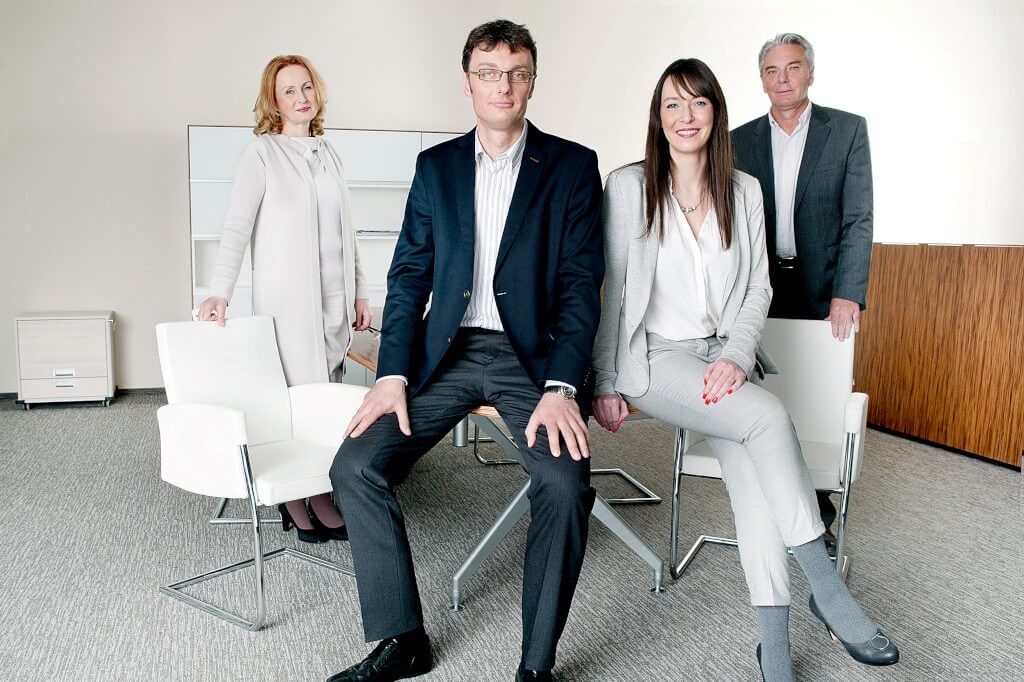 Janusz Mikołajczyk z żoną Anną oraz dziećmi Zuzanną i Maciejem.