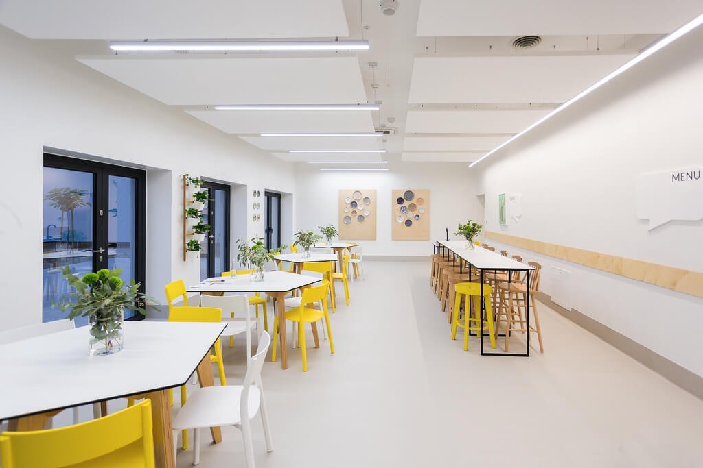 Kantyna do wspólnych posiłków w Szkole Podstawowej im. Astrid Lindgren w Miliczu.