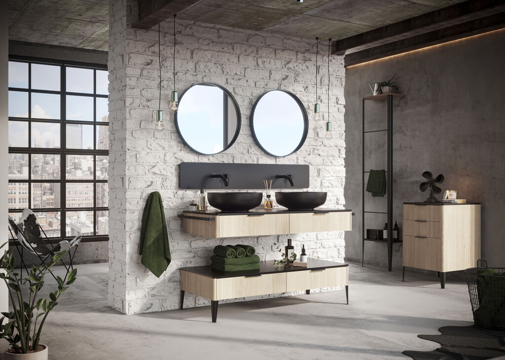 Cechą charakterystyczną kolekcji mebli łazienkowych „Lotos” od Devo są korpusy oraz podstawy z blachy giętej o zaokrąglonych krawędziach, zastosowane dla podniesienia bezpieczeństwa i komfortu użytkowania.