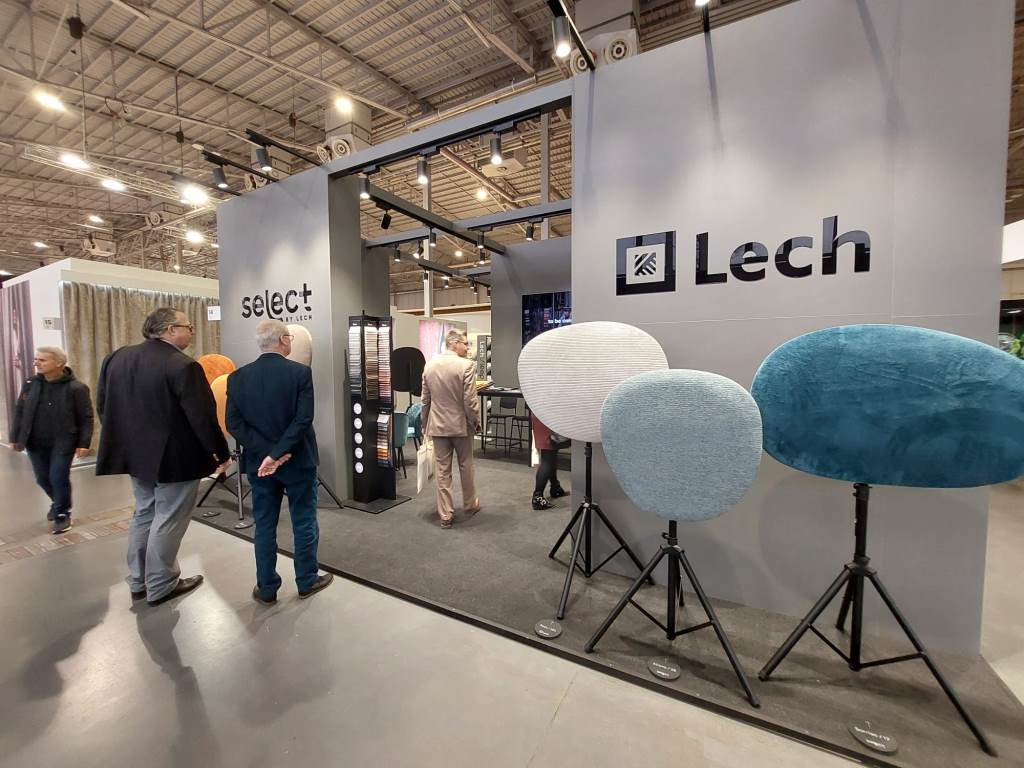 Stoisko firmy Lech na targach Meble Polska 2023, Poznań.
