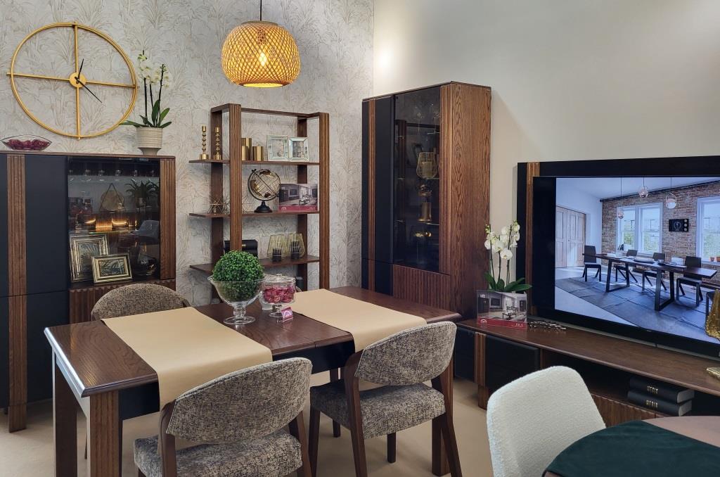 Stoisko firmy Mebin na targach Meble Polska 2023, Poznań.