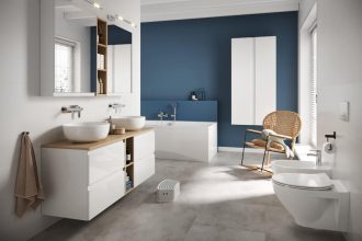 Modułowe meble z kolekcji „Moduo” od Cersanit dostępne są w szerokiej gamie rozmiarów, co pozwoli im idealnie dopasować się do każdego wnętrza.