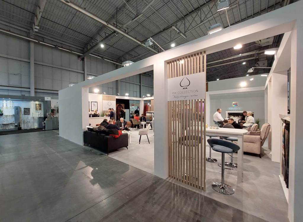 Stoisko firmy PIK na targach Meble Polska 2023, Poznań.