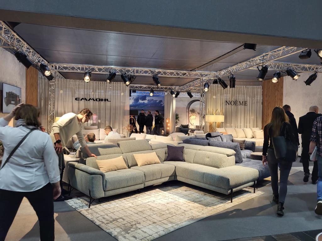 Stoisko firmy Poldem na targach Meble Polska 2023, Poznań.