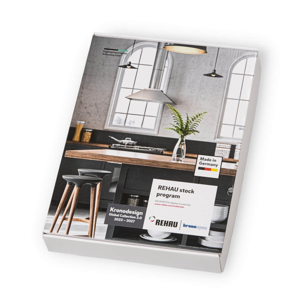 Wzornik obrzeża Rehau dopasowane do kolekcji Kronodesign 