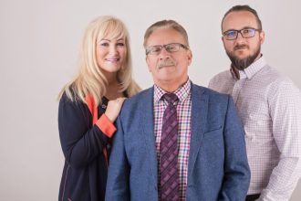 Od lewej: Renata Leboch-Kicik, Hubert Leboch i Adam Leboch, właściciele firmy Hubertus.