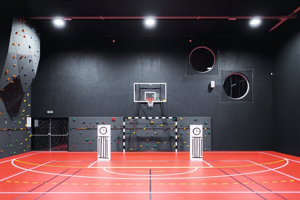 Sala gimnastyczna w Szkole Podstawowej im. Astrid Lindgren w Miliczu.