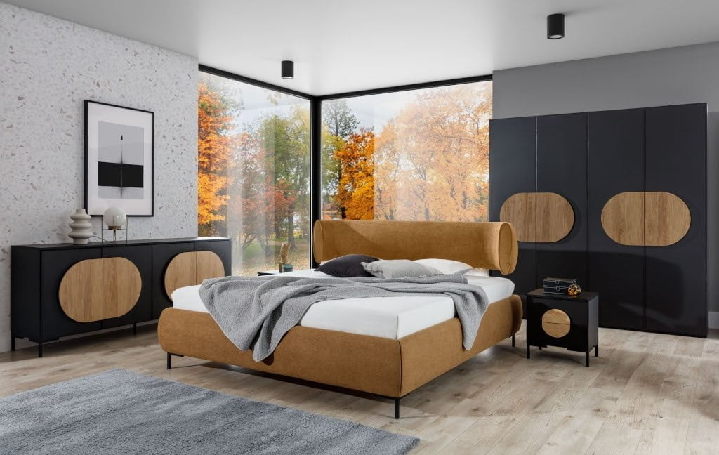 Łóżko tapicerowane ,,Ovalo” – STOLWIT MEBLE Ss. Z o.o. S.K. – zgłaszający i producent.