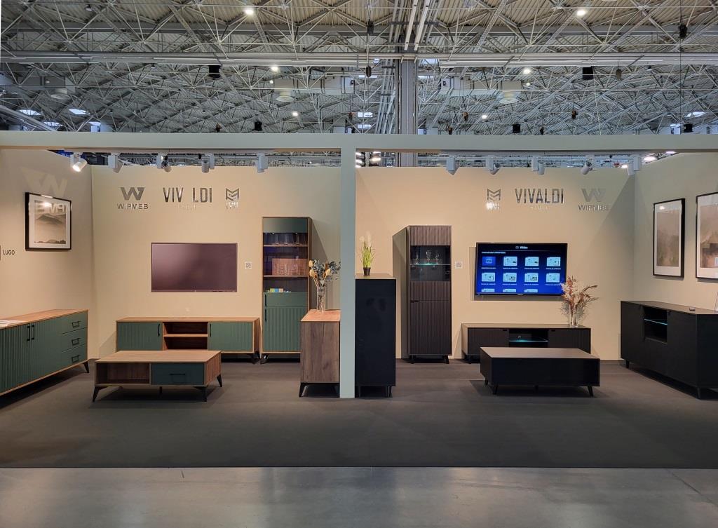 Stoisko firmy Wipmeb na targach Meble Polska 2023, Poznań.