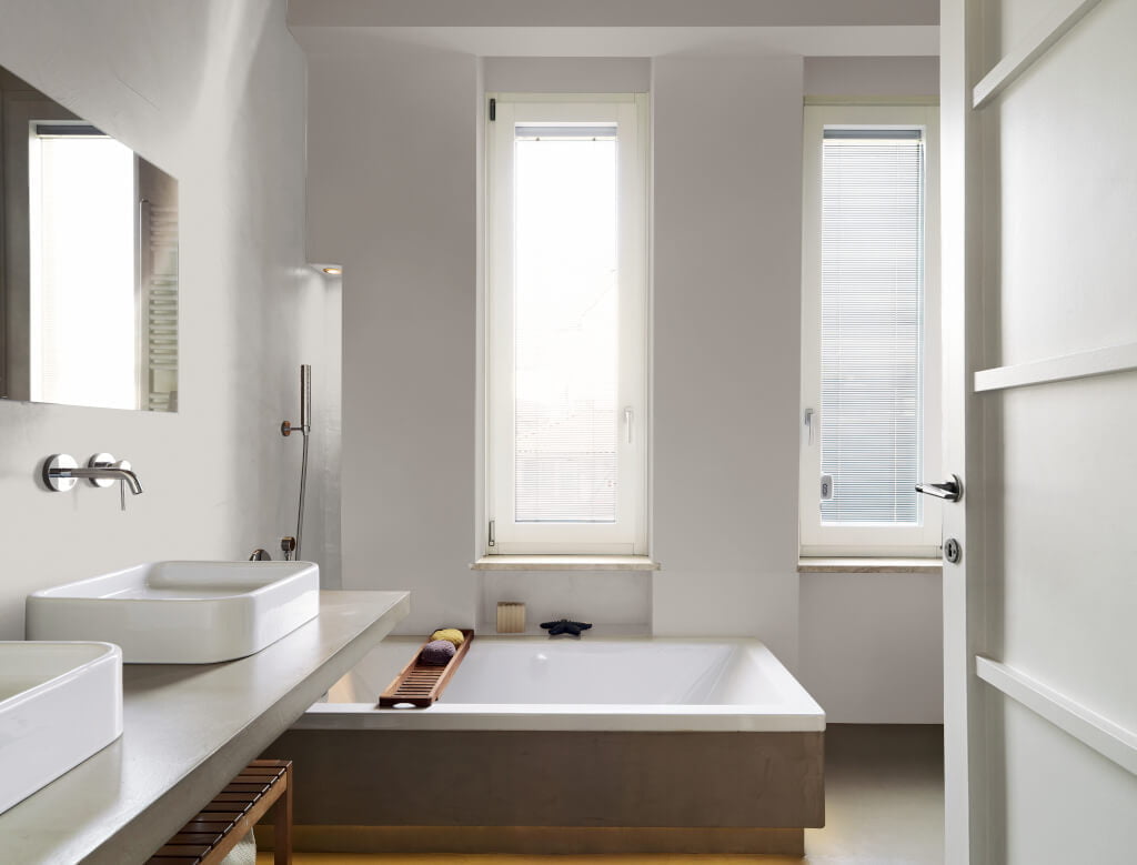 Beckers Designer Kitchen & Bathroom to wodorozcieńczalna farba przeznaczona do wymagających pomieszczeń. Zastosowana w łazience zapewnia czystość.