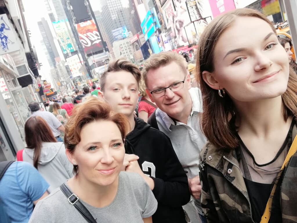 Wyjazd do USA – Time Square 2018 rok.