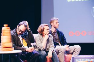 W łódzkim spotkaniu wzięli udział m.in. Arkadiusz Szwed, Ewa Gołębiowska i Piotr Jędras.