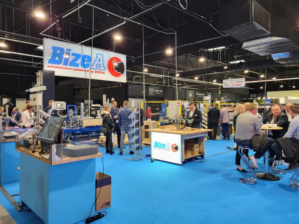 Stoisko firmy Bizea na targach Wood Tech Warsaw Expo, Nadarzyn, 7-9 marca 2023 r.