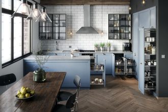 Carga Maxi Rejs to wielopoziomowe wysuwne kosze zamocowane na wytrzymałym stelażu, które pozwolą zamienić szafkę wysoką w pojemną spiżarnię.