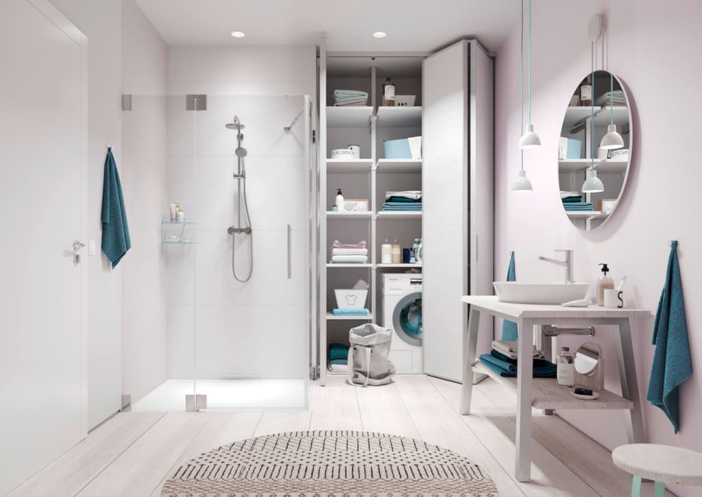 Drzwi „S1200” w wersji składanej firmy Raumplus.