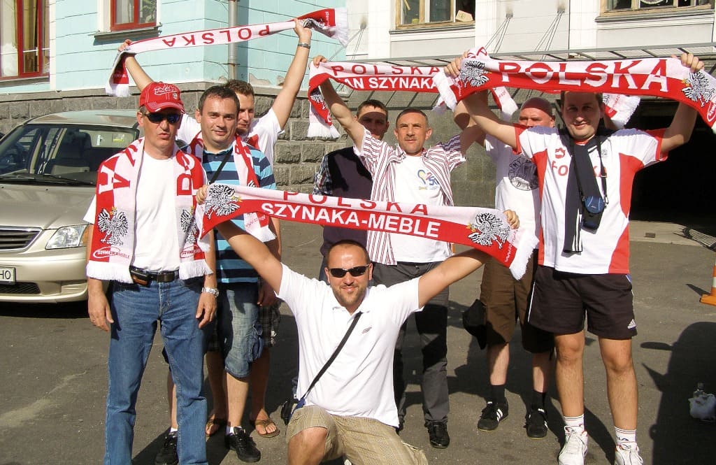 Euro 2012: Jan Szynaka z pracownikami.