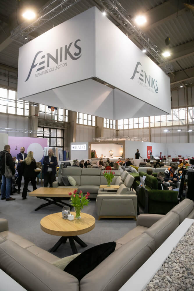 Stoisko firmy FENIKS na targach Meble Polska 2023 w Poznaniu - miesięcznik i portal informacyjny branży meblarskiej biznes.meble.pl