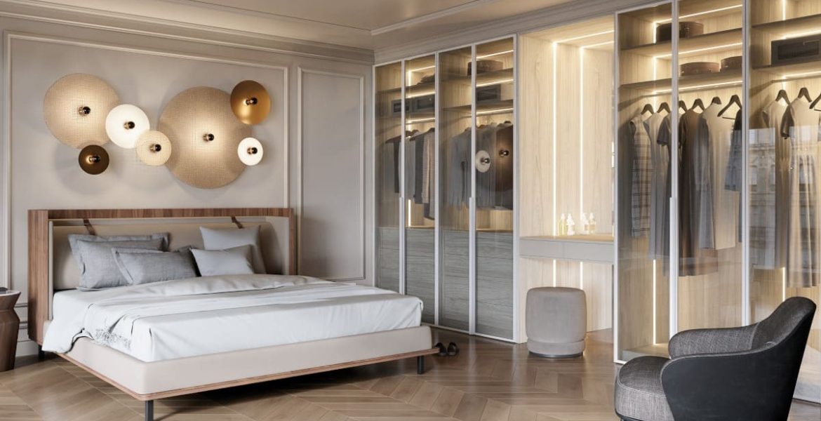 Aranżacja garderoby jako części sypialni to modne i praktyczne rozwiązanie, które oferuje Komandor. Jego salon znajduje się we wrocławskiej Galerii Wnętrz Domar.