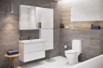 Kolekcja „Muduo” od marki Cersanit to szeroka gama modułowych mebli łazienkowych.