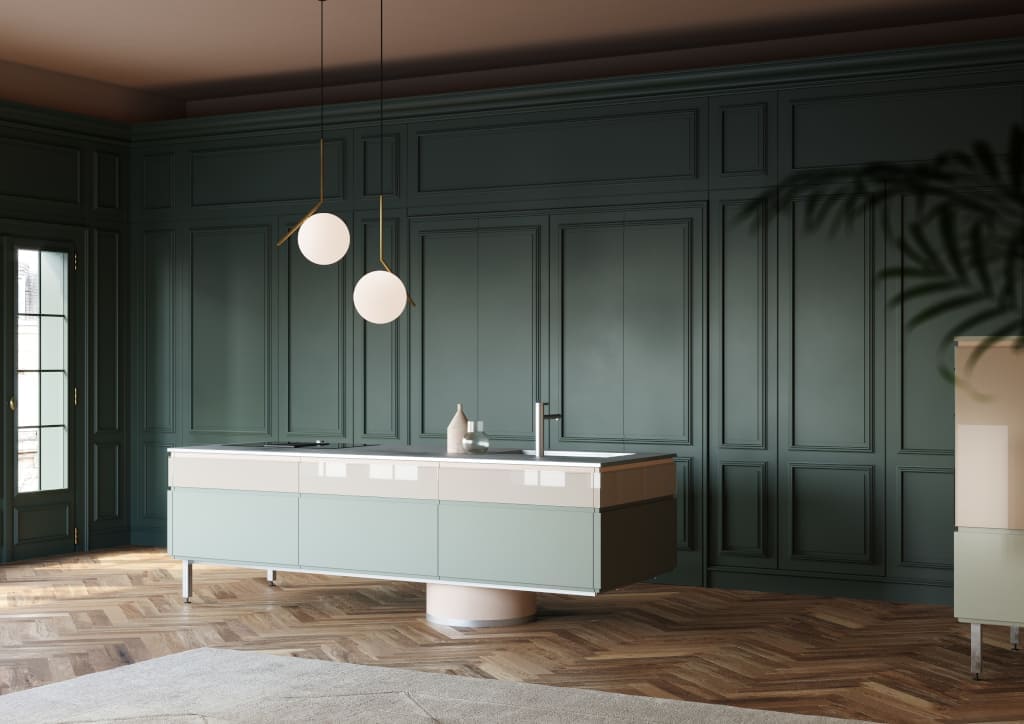 Kuchnia „Archetipo” marki L'Ottocento to spotkanie klasyki i nowoczesności w niezwykłym dialogu pomiędzy kombinacjami kolorystycznymi.