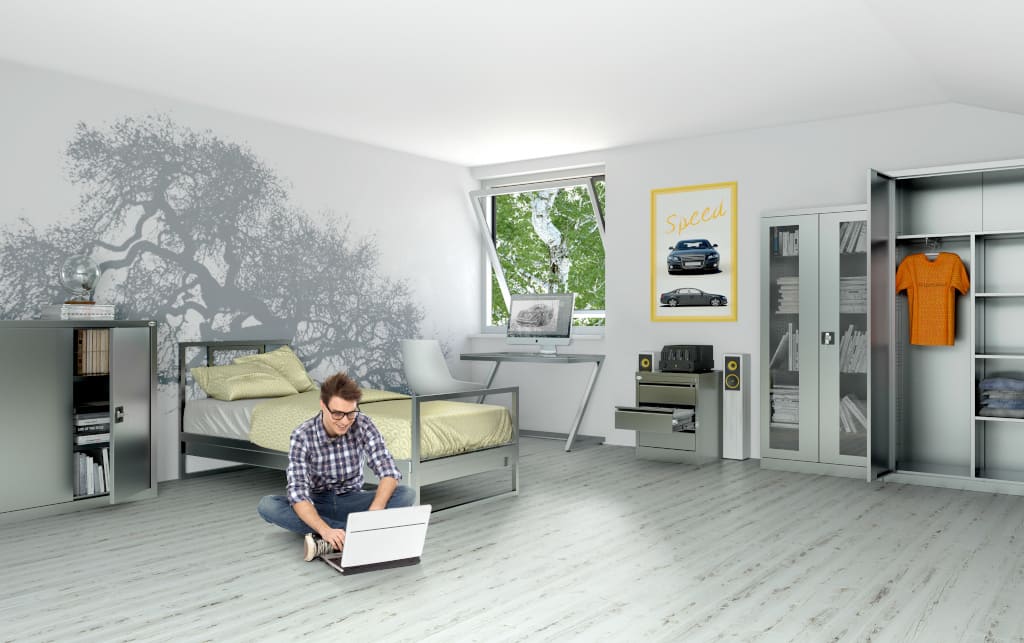 Propozycją firmy Malow jest zestaw młodzieżowy tak zaprojektowany, aby można było samodzielnie, dowolnie aranżować przestrzeń w zależności od potrzeb, wyobraźni i wielkości pomieszczenia.