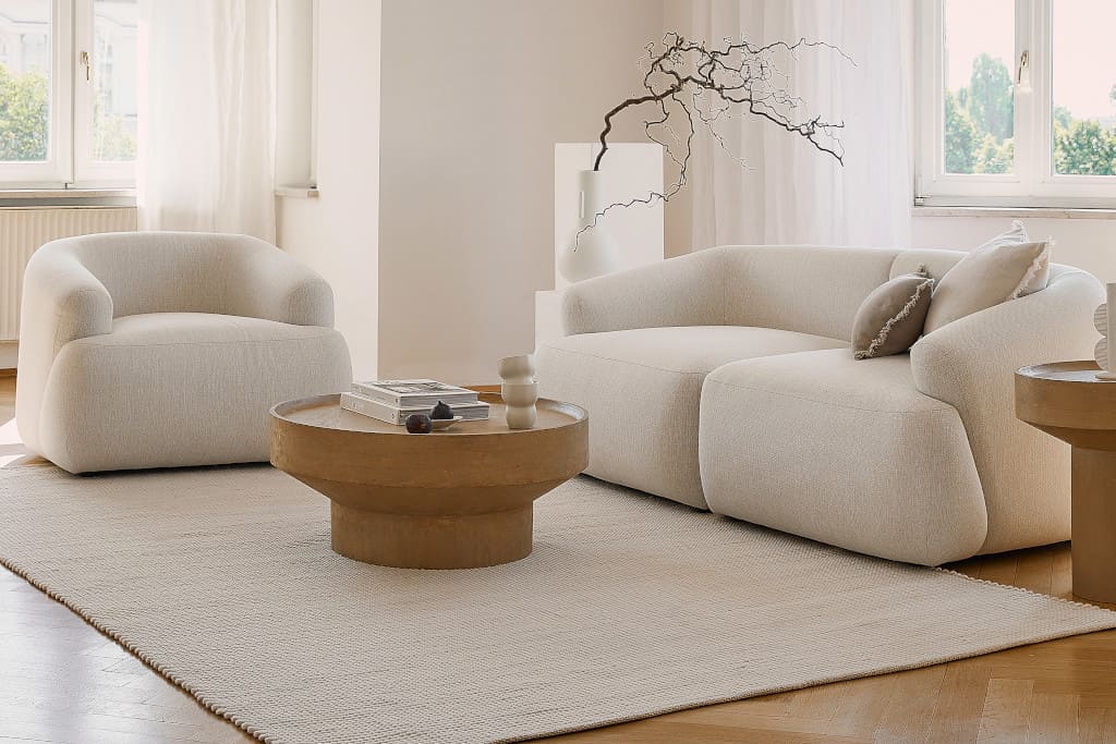 Minimalistyczna aranżacja wnętrz Westwing.pl.