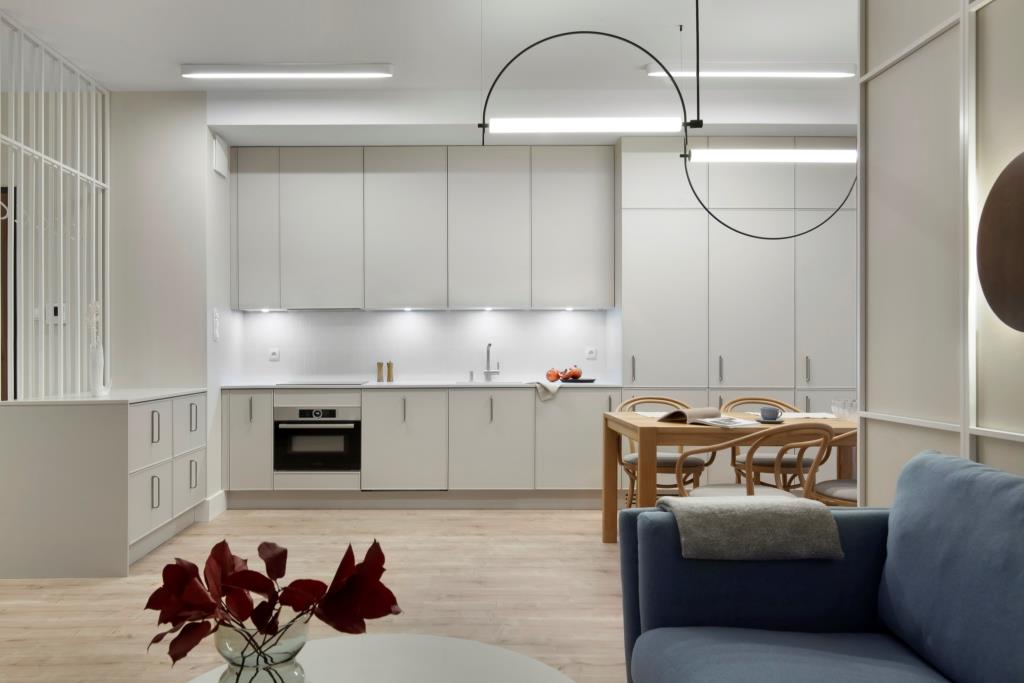 Apartament w stylu marynistycznym, fot. 3.