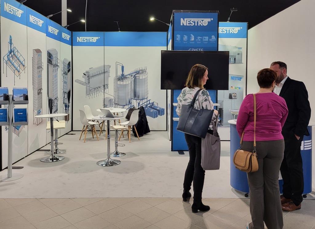 Stoisko firmy Nestro na targach Wood Tech Warsaw Expo, Nadarzyn, 7-9 marca 2023 r.