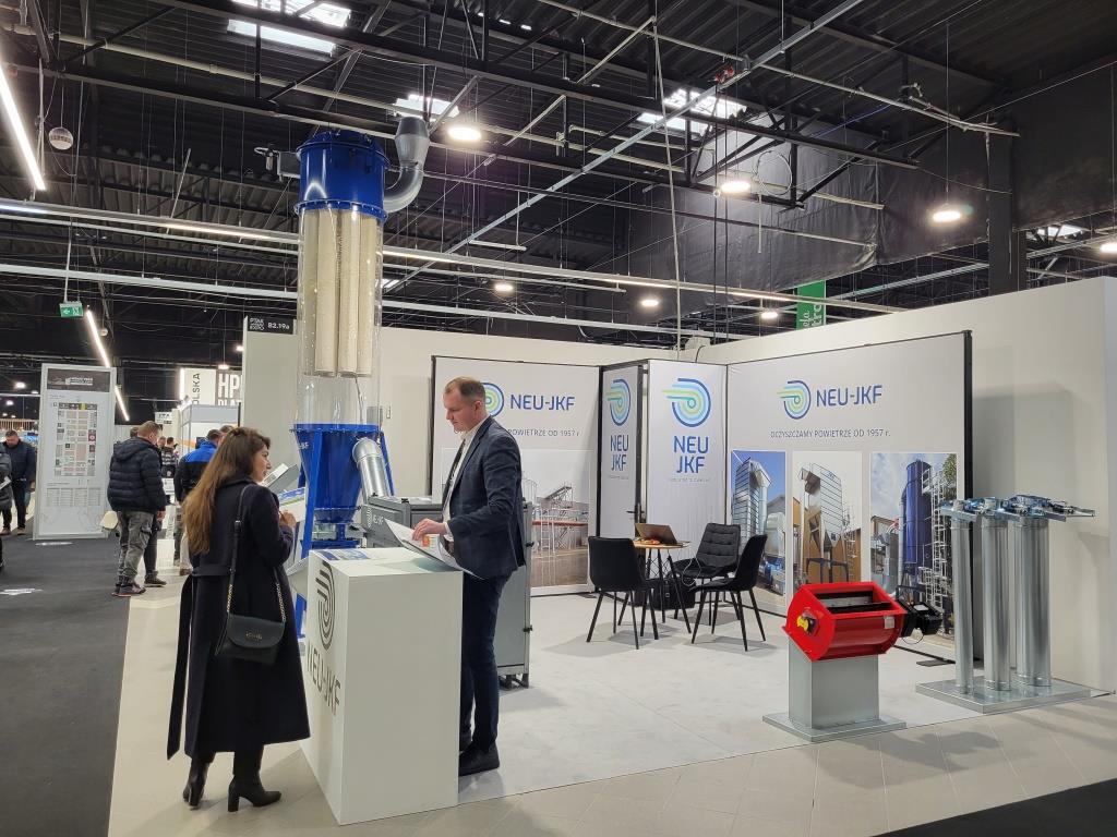 Stoisko firmy Neu-JFK na targach Wood Tech Warsaw Expo, Nadarzyn, 7-9 marca 2023 r.