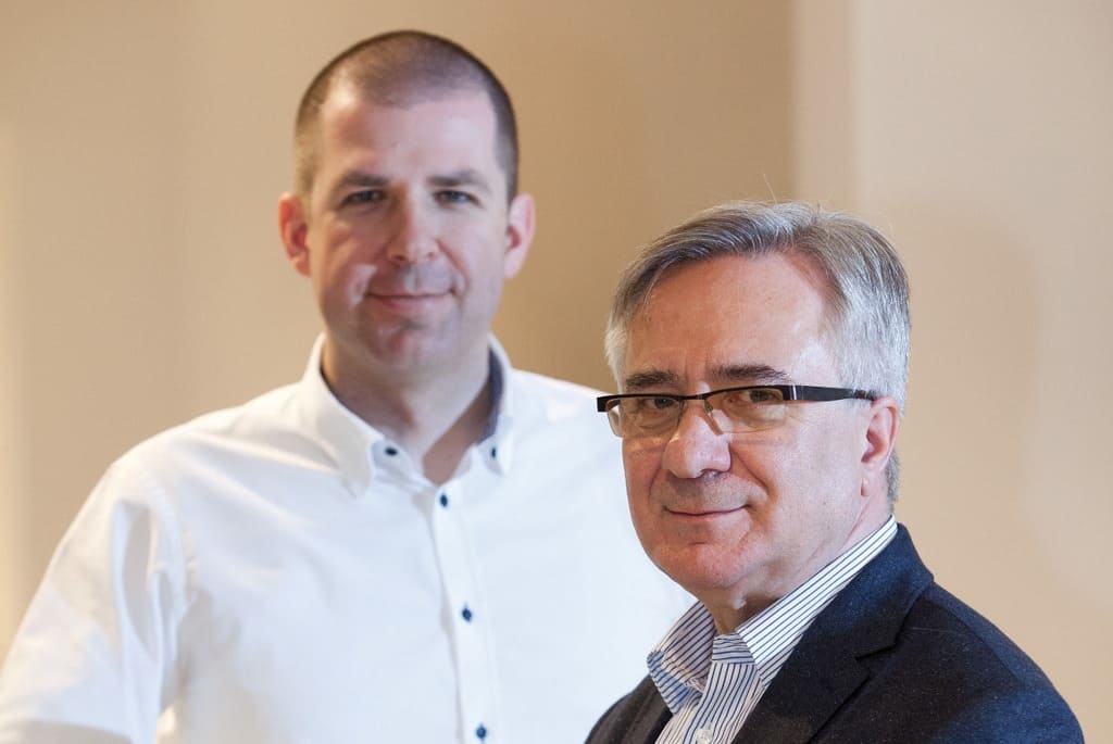 Od lewej: Michał Balcerkiewicz i Ryszard Balcerkiewicz.